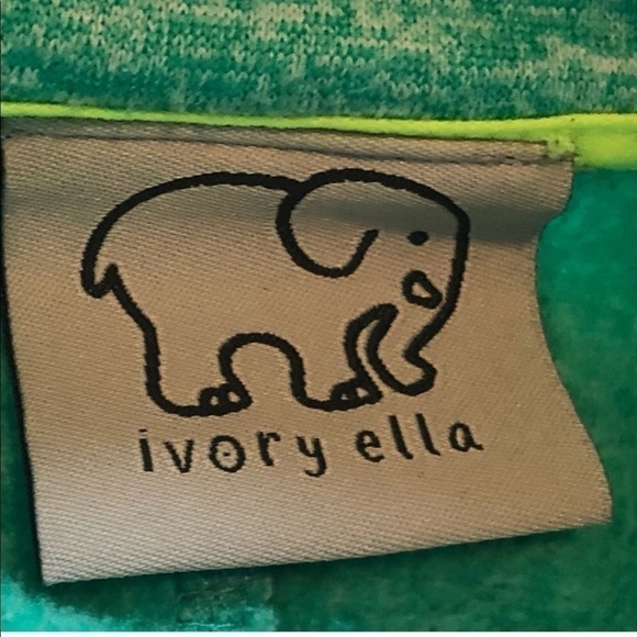 Ivory Ella 1/4 zip blue pullover sweatshirt fleece lined - Picture 6 of 10